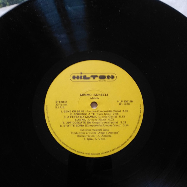Mimmo Iannelli - Anna | Hilton Records (HLP 2351) - 3 Mimmo Iannelli - Anna | Hilton Records (HLP 2351) - 3