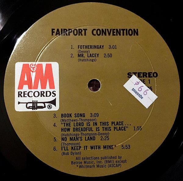 Fairport Convention - Fairport Convention | A&M Records (SP 4185) - 3 Fairport Convention - Fairport Convention | A&M Records (SP 4185) - 3