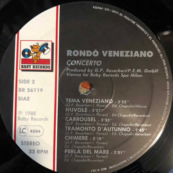 Rondò Veneziano - Concerto | Baby Records (BR 56119) - 4 Rondò Veneziano - Concerto | Baby Records (BR 56119) - 4