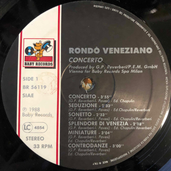 Rondò Veneziano - Concerto | Baby Records (BR 56119) - 3 Rondò Veneziano - Concerto | Baby Records (BR 56119) - 3