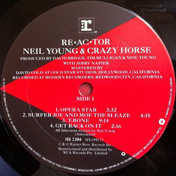 Neil Young & Crazy Horse - Reactor | Reprise Records (HS 2304) - 3 Neil Young & Crazy Horse - Reactor | Reprise Records (HS 2304) - 3