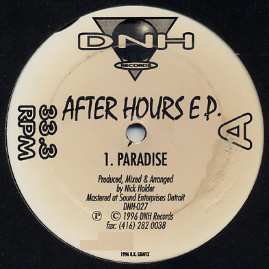 Nick Holder - After Hours EP | DNH Records (DNH-027) - main