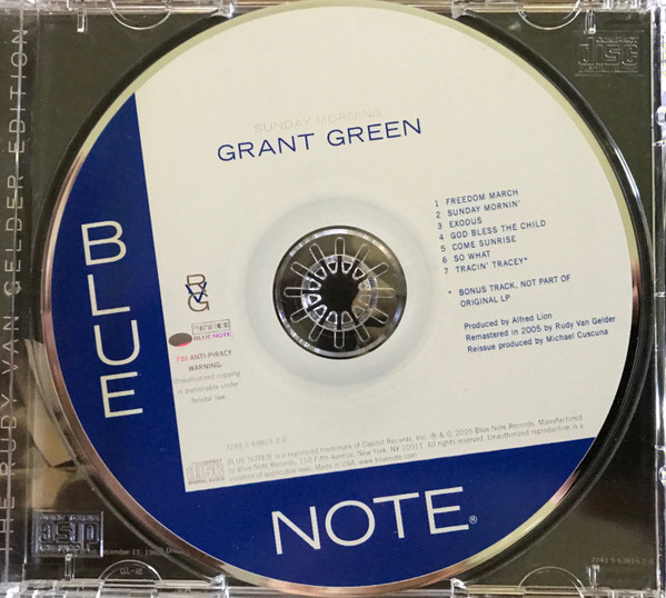 Grant Green - Sunday Mornin' | Blue Note (7243 5 63822 2 0) - 4