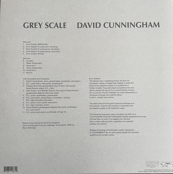 David Cunningham - Grey Scale | Superior Viaduct (SV175) - main