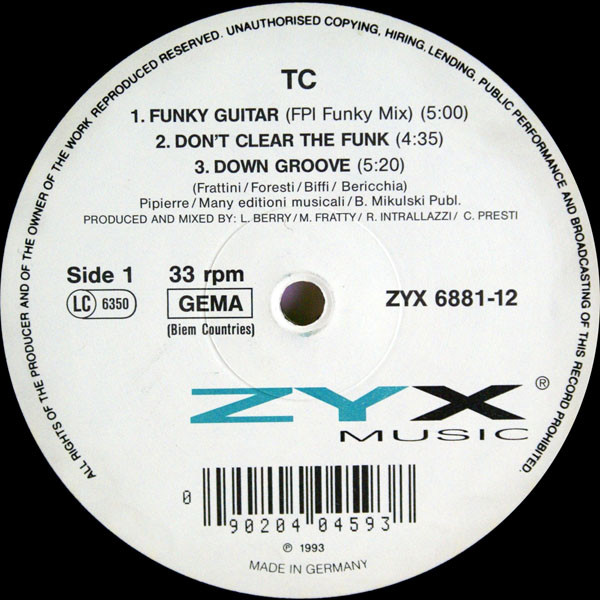 TC 1992 - Funky Guitar | ZYX Music (ZYX 6881-12)