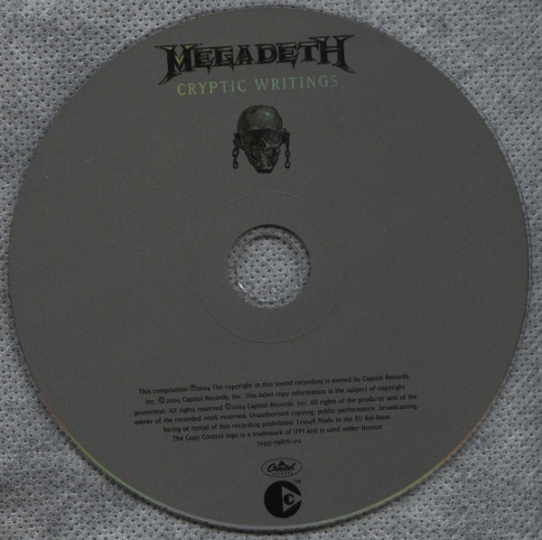 Megadeth - Cryptic Writings | Capitol Records (72435-79876-22) - 3