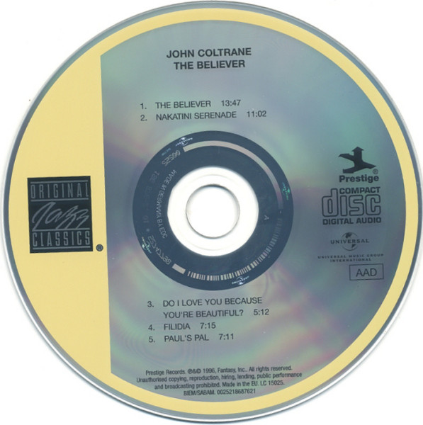 John Coltrane - The Believer | Original Jazz Classics (0025218687621) - 3 John Coltrane - The Believer | Original Jazz Classics (0025218687621) - 3