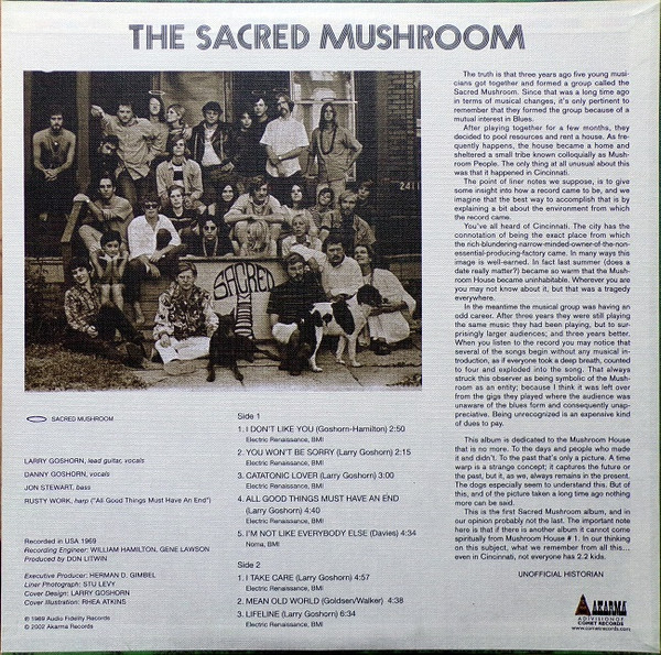 The Sacred Mushroom - The Sacred Mushroom | Akarma (AK 198) - 2 The Sacred Mushroom - The Sacred Mushroom | Akarma (AK 198) - 2