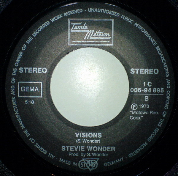 Stevie Wonder - Living For The City / Visions | Tamla Motown (1C 006-94 895) - 4 Stevie Wonder - Living For The City / Visions | Tamla Motown (1C 006-94 895) - 4