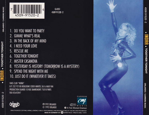 Indra - Together Tonight | Orlando (4509 91520 -2) - 2 Indra - Together Tonight | Orlando (4509 91520 -2) - 2