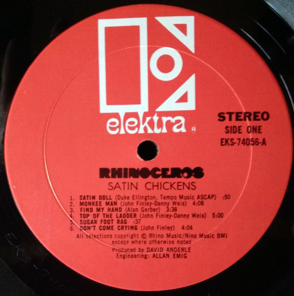Rhinoceros - Satin Chickens | Elektra (EKS 74056) - 3 Rhinoceros - Satin Chickens | Elektra (EKS 74056) - 3