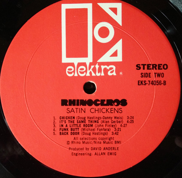 Rhinoceros - Satin Chickens | Elektra (EKS 74056) - 4 Rhinoceros - Satin Chickens | Elektra (EKS 74056) - 4