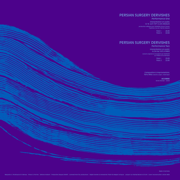 Terry Riley - Persian Surgery Dervishes | Aguirre Records (SSH04) - 4