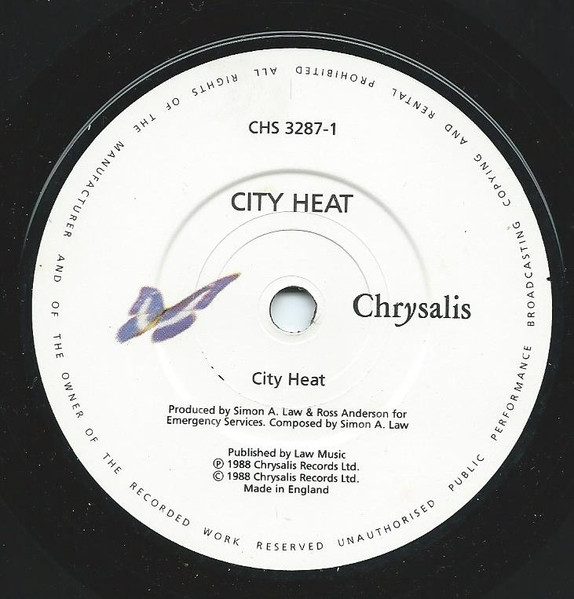 City Heat - City Heat | Chrysalis (CHS 3287) - 3