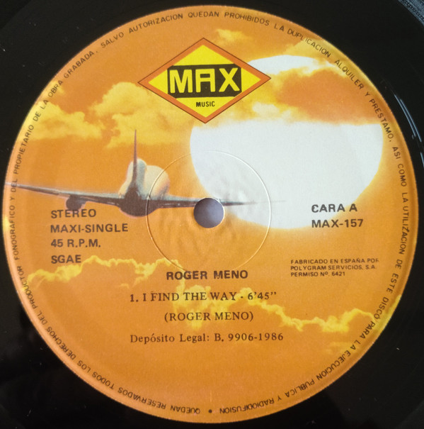 Roger Meno - I Find The Way | Max Music (MAX 157) - 3