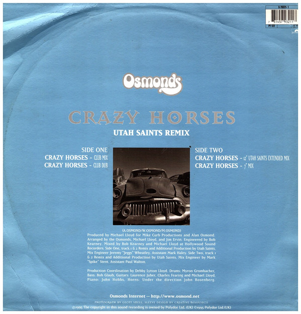 The Osmonds - Crazy Horses (Utah Saints Remix) | Polydor (579321-1) - 2