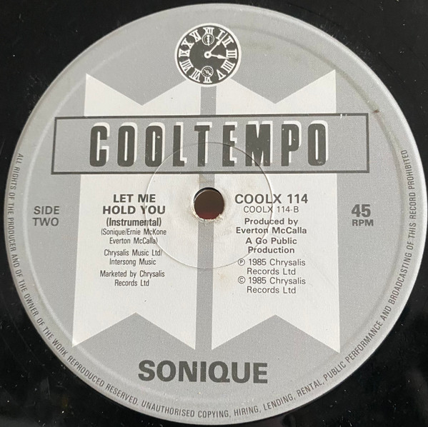 Sonique - Let Me Hold You | Cooltempo (COOLX 114) - 2