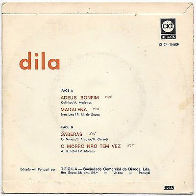 Dila - Adeus Bonfim | Cid Discos (CI 07-701/EP) - 2