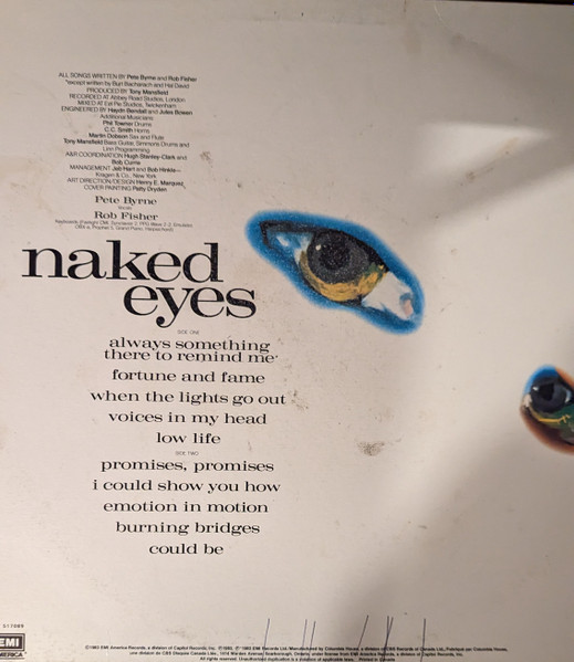 Naked Eyes - Naked Eyes | EMI America (ST-517089) - 2