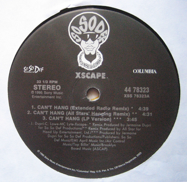 Xscape - Do You Want To / Can't Hang | Columbia (44 78323) - 3 Xscape - Do You Want To / Can't Hang | Columbia (44 78323) - 3