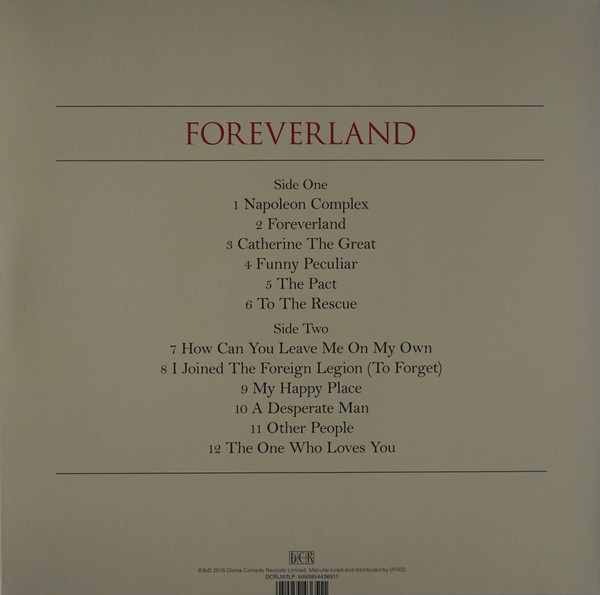The Divine Comedy - Foreverland | Divine Comedy Records Limited (DCRL107LP) - 2 The Divine Comedy - Foreverland | Divine Comedy Records Limited (DCRL107LP) - 2