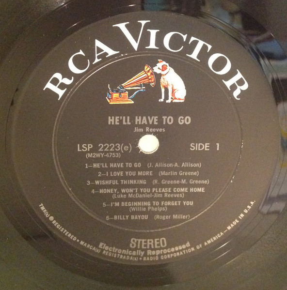 Jim Reeves - He'll Have To Go | RCA Victor (LSP-2223(e)) - 3