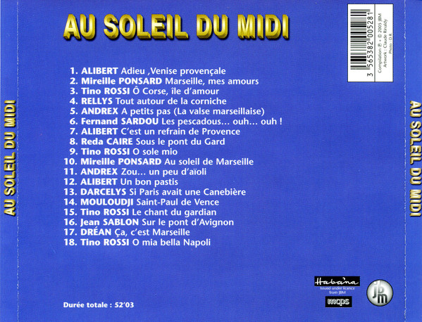 Various - Au Soleil Du Midi | JBM (200 528) - 2