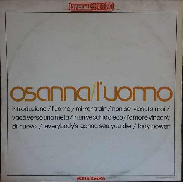 Osanna - L'uomo | Fonit Cetra (SFC 103) - 2 Osanna - L'uomo | Fonit Cetra (SFC 103) - 2