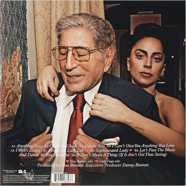 Tony Bennett & Lady Gaga - Cheek To Cheek [Vinyl] | Streamline Records (0602537988976) - 2