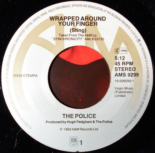 The Police - Wrapped Around Your Finger | A&M Records (AMS 9299) - 3