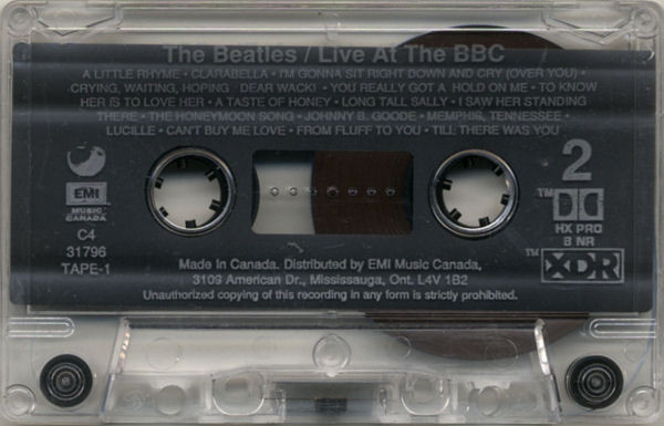 The Beatles - Live At The BBC (2 x Cassette) [Cassette] | Apple Records (7243 8 31796 4 0) - 4