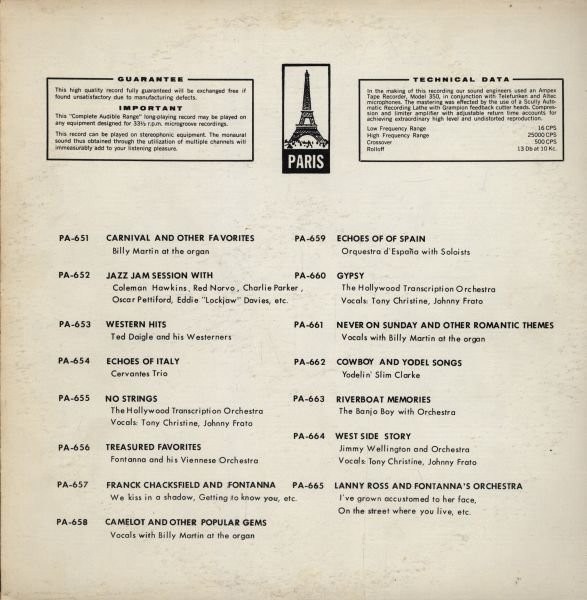 Various - Jazz Jam Session | Paris (PA-652) - 2