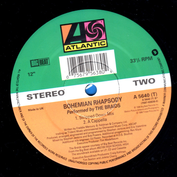 The Braids - Bohemian Rhapsody | Atlantic (A 5640 (T)) - 3