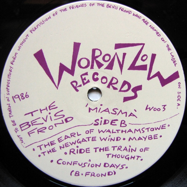 The Bevis Frond - Miasma LP -ORIGINAL | Woronzow (WOO3) - 4 The Bevis Frond - Miasma LP -ORIGINAL | Woronzow (WOO3) - 4