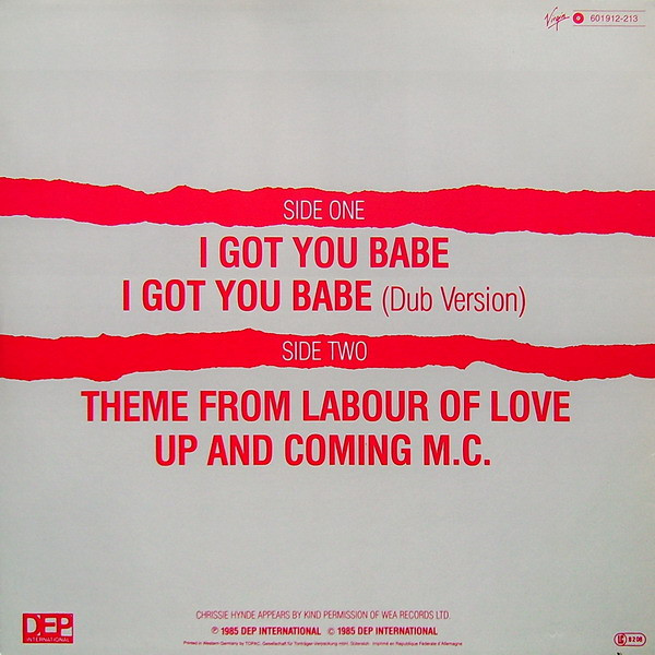 UB40 - I Got You Babe | Virgin (601 912) - 2 UB40 - I Got You Babe | Virgin (601 912) - 2