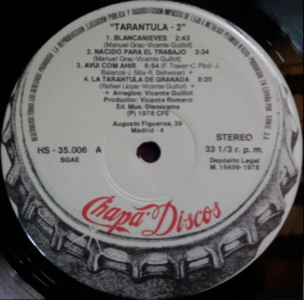 Tarantula - Tarantula - 2 | Chapa Discos (H-35.006) - 3