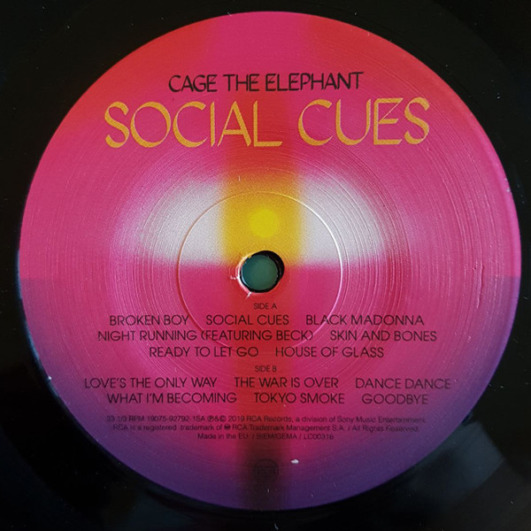 Cage The Elephant - Social Cues | RCA (19075-92792-1) - 3