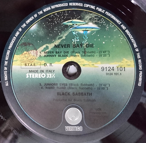 Black Sabbath - Never Say Die! | Vertigo (9124 101) - 3