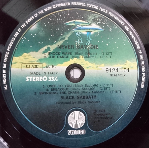 Black Sabbath - Never Say Die! | Vertigo (9124 101) - 4