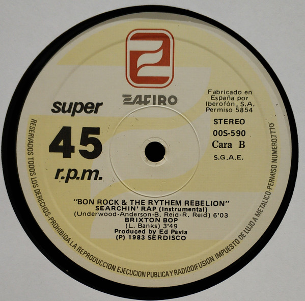 Bon Rock & The Rythem Rebellion - Searching Rap | Zafiro (00S-590) - 4