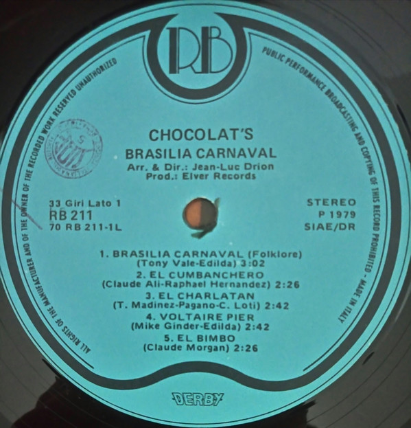 Chocolat's - Brasilia Carnaval | Record Bazaar (RB 211) - 2 Chocolat's - Brasilia Carnaval | Record Bazaar (RB 211) - 2