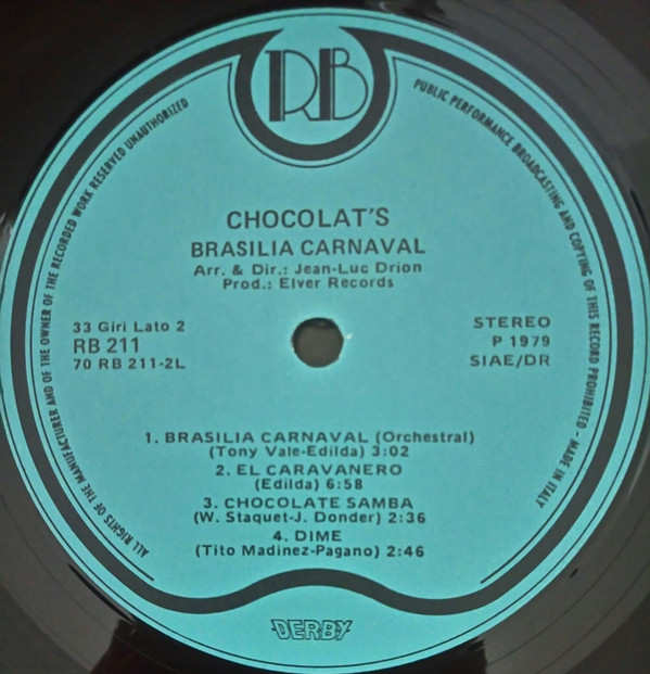 Chocolat's - Brasilia Carnaval | Record Bazaar (RB 211) - 3 Chocolat's - Brasilia Carnaval | Record Bazaar (RB 211) - 3