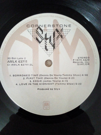 Styx - Cornerstone | A&M Records (AMLK 63711)