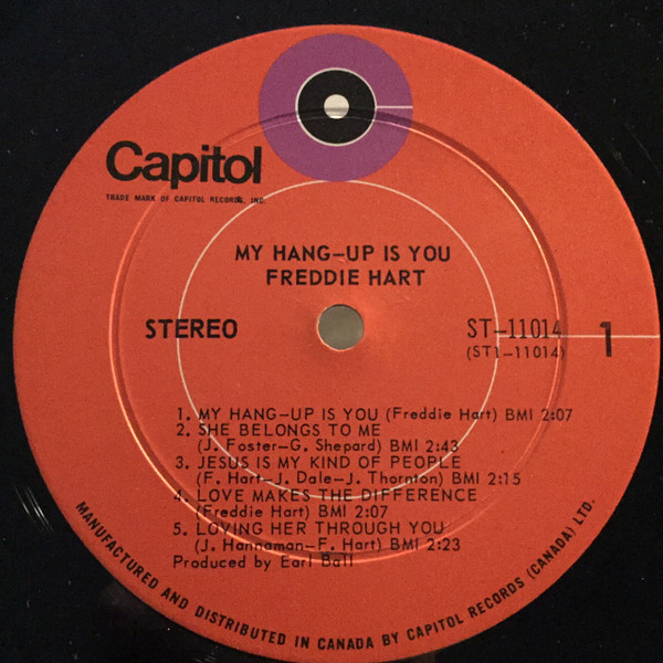 Freddie Hart - My Hang-Up Is You | Capitol Records (ST-11014) - 3 Freddie Hart - My Hang-Up Is You | Capitol Records (ST-11014) - 3