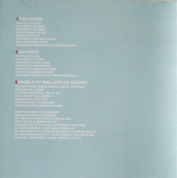 Placebo - This Picture | Elevator Music (FLOORCD18) - 2