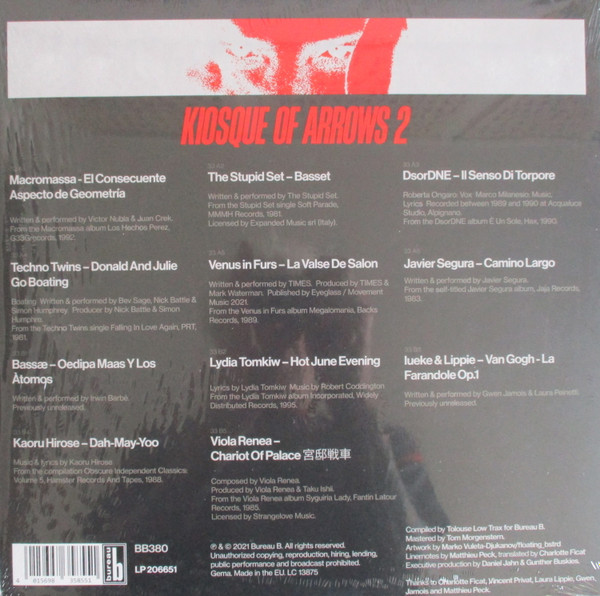 Various - Kiosque Of Arrows 2 (Compiled By Tolouse Low Trax) | Bureau B (BB380)