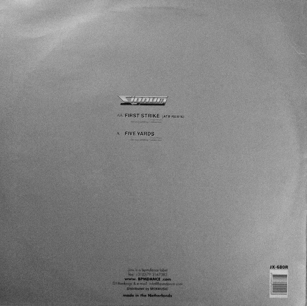 Signum - Five Yards / First Strike (ATB Remix) | Jinx Records (JX-680R) - 2 Signum - Five Yards / First Strike (ATB Remix) | Jinx Records (JX-680R) - 2