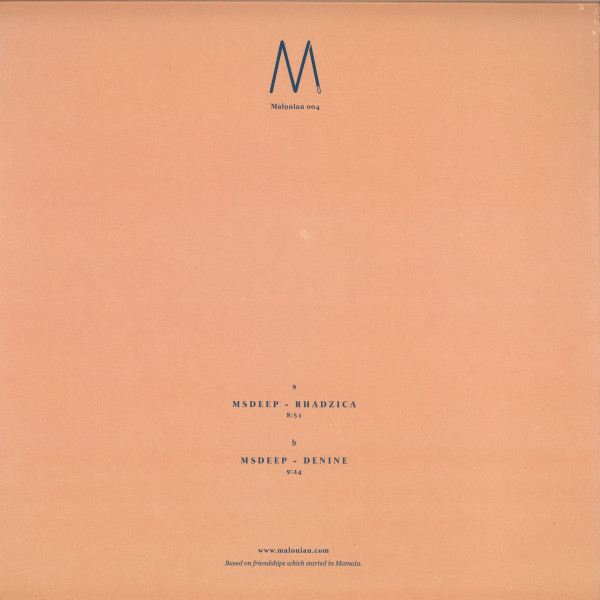 Msdeep - Rhadzica EP | Malonian (MALONIAN004) - 2