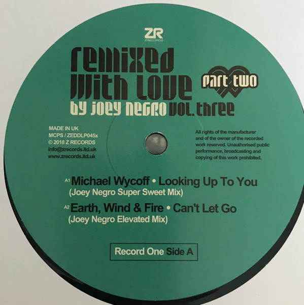 Joey Negro - Remixed With Love By Joey Negro (Vol. Three) (Part Two) | Z Records (ZEDDLP045x) - main Joey Negro - Remixed With Love By Joey Negro (Vol. Three) (Part Two) | Z Records (ZEDDLP045x) - main