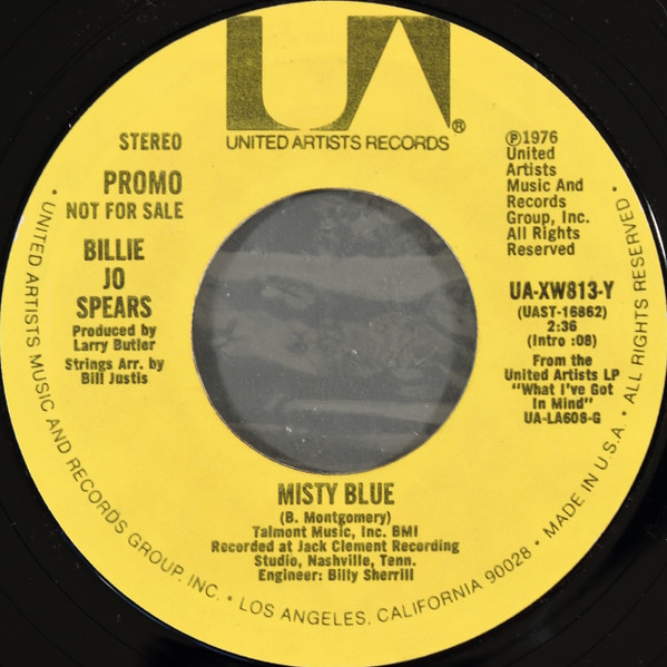 Billie Jo Spears - Misty Blue | United Artists Records (UA-XW813-Y)